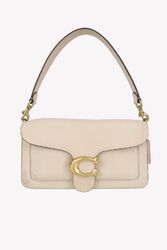 Coach Damen Tasche Creme Leder Handtasche Ledertasche Mittel