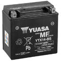 Motorrad Batterie YUASA YTX14-BS AGM geschlossen 12V|12Ah|CCA:200A 150x87x145mm