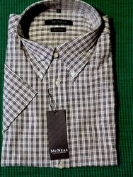 MCNEAL Herren Regular Fit Freizeithemd mit Kentkragen, XL kurzarm ,kariert, neu.