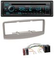 Kenwood Bluetooth DAB CD MP3 USB Autoradio für Fiat Multipla 186 1999-2010 grau