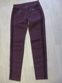 Raffaello Rossi Model"Mayra" Slim Fit Hose Strech Gr.34 Violett Top!