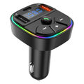 Bluetooth Car Transmitter MP3 Player Hands Free Radio Adapter Ambient Light