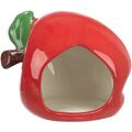 Keramikhaus Apfel, Hamster/Mäuse 13  10  10 cm, rot Klein Nager Kühlend