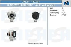 BV PSH Generator  u.a. für AUDI, SKODA, VWDie Nr.1* für Autoteile: Top-Preis-Leistungs-Verhältnis