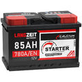 Autobatterie LANGZEIT 12V 85Ah Starterbatterie NEU WARTUNGSFREI TOP ANGEBOT 