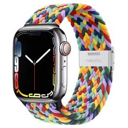 Nylon Sport Loop Armband für Apple Watch Series 2 3 4 5 6 7 8 SE + Ultra