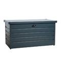 Metall Auflagenbox Kissenbox Gartentruhe Gartenbox Aufbewahrungsbox Anthrazit