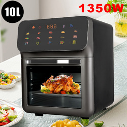 1350W HEISSLUFTFRITTEUSE 10L HEISSLUFT FRITTEUSE BACKOFEN GRILL XXL AIRFRYER NEU