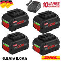 2X 8,0Ah Akku für Bosch 18V Professional GBA GSR GSB BAT618 BAT609 BAT620 BAT611