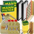 MANN INSPEKTIONSPAKET+8L CASTROL 5W-30 ÖL passend für 3.0sd + 35d BMW X5 E70 X6