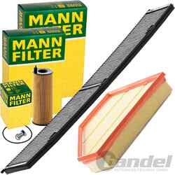 MANN FILTER INSPEKTIONSPAKET passend für BMW 1er E81 87 3er E90 91 92 93 X1 E84