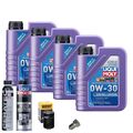 Motoröl 0W30 LIQUI MOLY 4L+HENGST Ölfilter+Spülung+Cera Tec+Ölablassschraube