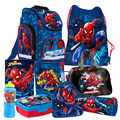 Spiderman 9 Teile Set SCHULRANZEN Ranzen Federmappe Tornister Tasche Marvel stmj