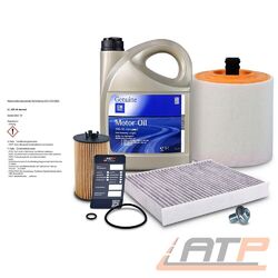 INSPEKTIONSPAKET SET A + 5L 5W-30 FÜR OPEL ASTRA K B16 1.6 CDTI 95PS - 160 PSDie Nr.1* für Autoteile: Top-Preis-Leistungs-Verhältnis