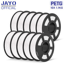 JAYO 10KG PLA+ PLA Matt PETG Filament 3D-Drucker Bündel Nicht spröde Blasenfrei🔥10% OFF Code: OPTIMAL 🔥95€ 10X PETG Schwarz