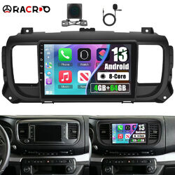 64G 8Core Android 13 Carplay Autoradio Für Citroen Jumpy Peugeot Expert GPS Navi