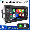 Android 13 Audi A4 7 Für Audi A4 S4 RS4 B6 B7 Autoradio SEAT Navi DAB+ GPS 1+32G