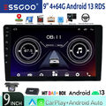 9'' 2DIN Autoradio Android 13 DAB+ 4+64G Carplay GPS NAVI BT WIFI RDS USB Kamera