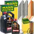 MANN INSPEKTIONSPAKET+6L MOTUL EFE 5W-30 ÖL passend für BMW 5er E60 61 163+177PS