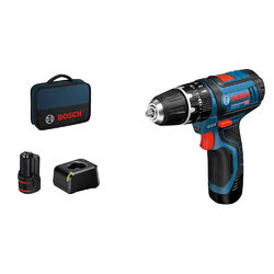 BOSCH Professional GSB 12V-15 Akku-Schlagbohrschrauber-Set 12,0 V, mit 2...