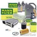 MANN-FILTER INSPEKTIONSPAKET SET B + MOTORÖL FÜR MERCEDES C-KLASSE W204 BIS 2017