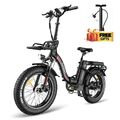 F20 MAX 20'' 500W Elektrofahrrad Mountainbike Klapprad E-Bike Citybike Fatbike