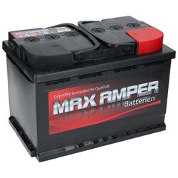 Autobatterie MAX AMPER 12V 74Ah Starterbatterie WARTUNGSFREI TOP ANGEBOT NEU