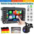 CarPlay Autoradio Android GPS Navi RDS Für VW GOLF 5 6 Passat Touran Tiguan +Kam