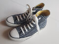 Converse All Star Classic HI Sneaker Chucks Gr. 39 Blau mit Sternchen Canvas