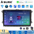 2 DIn Android 13 Autoradio Carplay Kam für VW Golf 5 6 Plus Tiguan Touran Passat