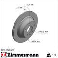 2x Zimmermann 600.3228.20 Bremsscheibe für VW MULTIVAN TRANSPORTER TOUAREG 7LA