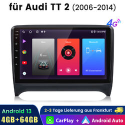 Android 13 Headunit Autoradio GPS Sat Nav Radio 64G für Audi TT MK2 8J 2006-2012