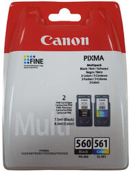 Original Canon TINTE PATRONEN PG-560 + CL-561 XL PIXMA TS 5350 TS 5351 TS 5352Deutscher Fachhändler | Schnelle Lieferzeiten