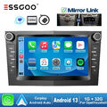 Android 13 32G Carplay Autoradio Für Opel Astra H Corsa C/D Combo GPS Navigation