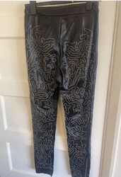 religion we live in schwarz Kunstleder Leggings Gr. S