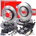 BREMBO BREMSSCHEIBEN +BELÄGE VORNE+HINTEN FÜR AUDI A3 SEAT LEON SKODA VW GOLF 4