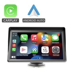 7 Zoll Tragbarer Touchscreen Autoradio Wireless Apple Carplay Android Auto BT FM