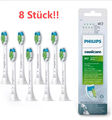 8 Stück Philips 6068 Sonicare W2 Optimal Toothbrush Replacement Brush white DE