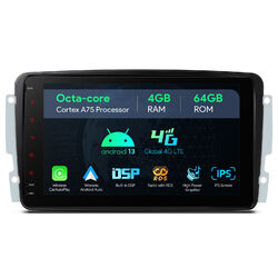 Android 13 Autoradio 8Core 4+64GB GPS Navi für Mercedes-Benz W203 W209 Vito W639