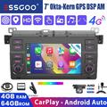 4+64G Carplay 4G Autoradio Android 13 GPS BT AM Für BMW 3er E46 MGZT M3 Rover 75