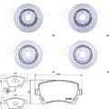 HELLA PAGID BREMSENSET VORNE + HINTEN passend für AUDI A6 4F C6 Limo + Avant