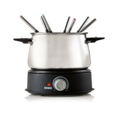 DOMO DO 706 F Edelstahl Fondue Elektro Fondue Set f. 8 Pers. Fonduetopf DO706 F