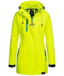 Rock Creek Damen Softshell Jacke Mantel Damenjacke Lang Kapuze Outdoor D-423