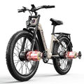 Elektrofahrrad E-Bike 26 Zoll Pedelec 2000W 48V Doppelmotor City Ebike Ölbremse