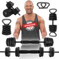 6in1 Hantel Set Kurzhantel Langhantel Gewichte Hantelset Fitness Krafttraining