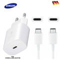 Original Samsung Super Schnellladegerät 25W USB-C Ladekabel Galaxy S22 S23 Weiß