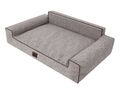 Orthopädisches Hundebett GLAMOUR Bett Sofa Ökoleinen Kissen XL Cappucino INARII 