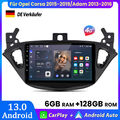 Für Opel Corsa 2015-2019/Adam 2013-2016 Autoradio GPS NAVI Androd13 Carplay 128G