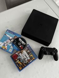 Playstation 4 Slim 500GB + Controller + 3 Spiele