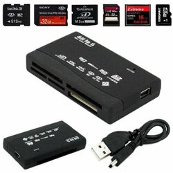 ✅ALL-IN-ONE Kartenleser Speicherkarten USB Kartenlesegerät SD/XD/MS/SDHC ✅ Z144